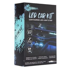 LED Car Kit Contouring Light Strip – Blue Glow |  | DC12V | NIB